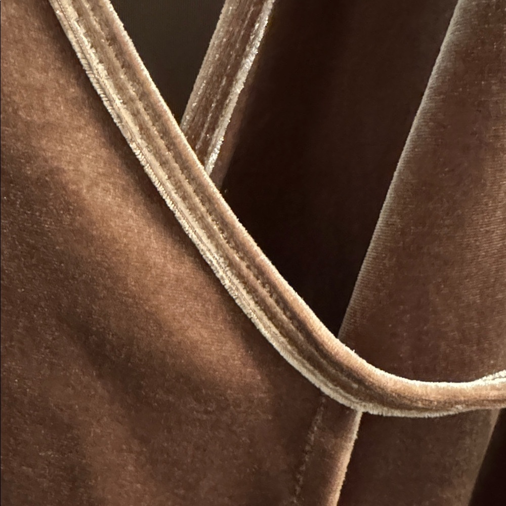 Madewell Brown Velvet Wrap Top - Picture 4 of 10